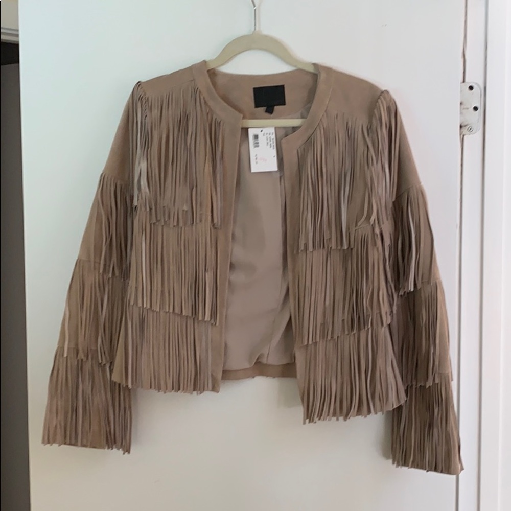 Intermix suede fringe jacket - new with tags!